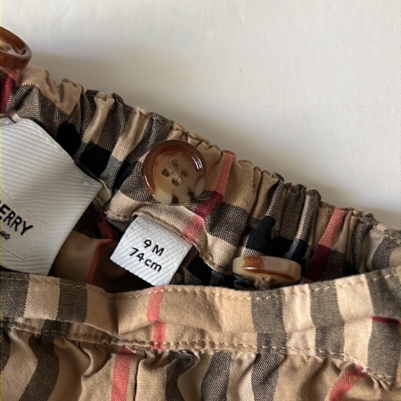 Burberry Check Print Overalls Pants Jumpsuit 9m - Picture 9 of 11